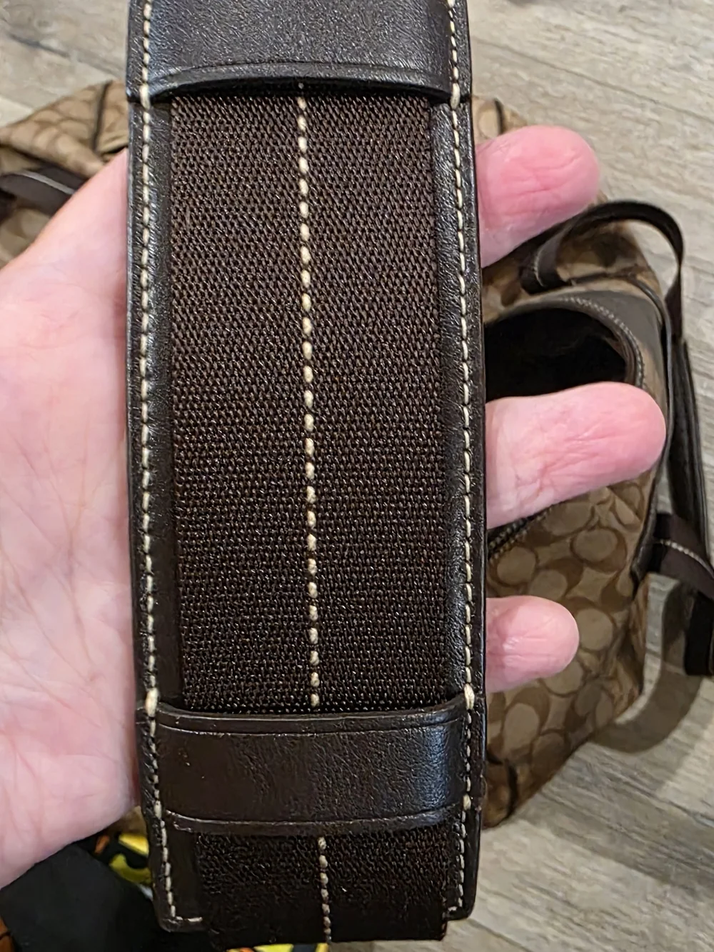 Coach Heritage Stripe Boston/Weekender Duffle Bag